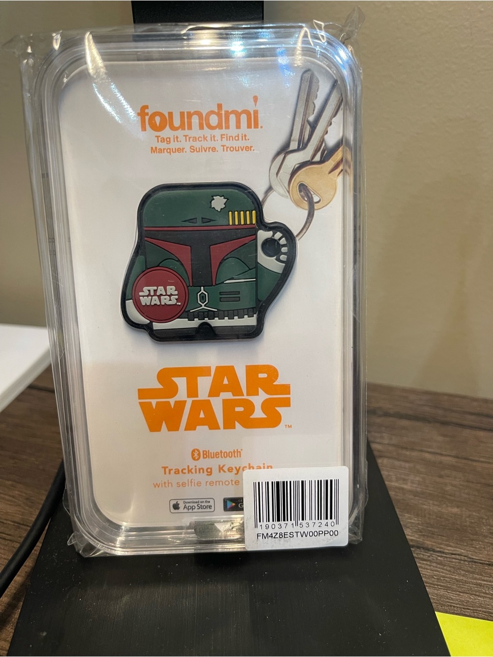 Star Wars Boba Fett Green Bluetooth Tracking Keychain